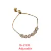 Bracelet de Tennis réglable romantique pour femmes Bracelet chaîne en cristal AAA zircon cubique pierre naturelle fleur Couple cadeau de noël