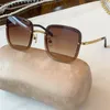 Nuovi occhiali da sole dal design alla moda 4244 lenti quadrate montatura in metallo senza montatura occhiali di protezione uv400 per esterni stile popolare e versatile di alta qualità