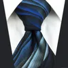 Галстуки -бабочки красочные роскошные лишние длинные голубые мужские галстуки 160 см 63 дюйма для свадьбы темно -синего цветочного рождественского подарка капель