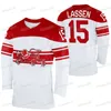 CeoMitNess Team Denmark 2022 Winter Hockey Jersey Phillip Bruggisser Frederik Storm Matias Lassen Matthias Asperup Nicklas Jensen Markus Lauridsen