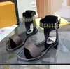 Passenger Horizon Womens Luxury Designer Silhouette Dress Sandals Triple Black Brown Leather Ladies Summer Flat Casual Slipper Fashion louisvuitton Slide