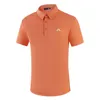 夏のゴルフ服の男性半袖ゴルフTシャツ3色JL屋内またはレジャーアウトドアスポーツシャツ220707