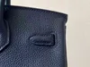 Platinum handväska designer väska emma kvinnors handgjorda honungsvaxlinje importerade lychee mönster togo kalv 25/30 lås
