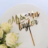 Personalizzato Mr e Mrs TopperCognome personalizzato Fidanzamento Anniversario Battesimo Cake Topper 220618