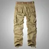 Pantaloni da uomo 8 tasche Pantaloni in cotone cargo nero rosso militare Baggy Camouflage Tattico Casual Big Size 38 44 tuta 220826