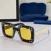 Nowy popularny kwadratowy diamentowe męskie i damskie okulary przeciwsłoneczne moda Super mocna GG0780S Outdoor Driving UV Ochrona najwyższej jakości z oryginalnym pudełkiem