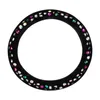 Steering Wheel Covers Colorful Crystal Car Diamond Plush Cover Interior Accessories Girls WomenSteering