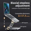 Stojak na laptopa Przenośny uchwyt na laptopa z regulowanym stojakiem ze stopu aluminium ze stopu aluminium kompatybilny z 10-17 cali laptopa Macbook Pro / Air