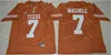 Nik1 150th Texas Longhorns College Football 7 Maglia Shane Buechele 10 Vince Young 20 Earl Campbell 34 Ricky Williams Colt McCoy 98 Brian Orakpo