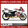 جسم الحقن لسوزوكي GSXR-1000 K17 RED GSXR 1000 CC 17-21 هيكل السيارة 146NO.28 1000CC GSXR1000 17 18 19 20 21 GSX-R1000 2017 2018 2018 2020 2021 OEM Fairing Kit Kit