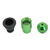 Aluminum Nipple Tobacco Smoking Pipe Metal Mini Tube with a rubber tip Smoke Pipe small and easy to carry