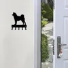 Shiba inu Dog - حامل مفاتيح مفتاح السنانير - 6 بوصات واسعة من الجدار المعدني