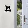 Shiba Inu Dog - Key Hooks Keychain Holder Iron Art Wall Decor - Art mural en métal de 6 pouces de large