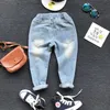 Hosen Kinder Hosen 1 6 jahre Marke Mode Mädchen Jeans Kinder Jungen Zerrissene Jeans Kinder Mode Denim Hosen Baby Casual infant Jungen