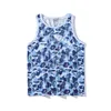 Camiseta de baloncesto de chaleco para hombres Tops Summer TEE Sports Diseñador para mujer Patrón de camuflaje de alta calidad Mesh transpirable TEES HIP HOP TAMA ASIAN E6UY#