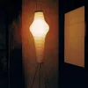 Floor Lamps Toolery Creative Tripod For Living Room Wabi-sabi Style Bedroom Rice Paper Led Standing Light Home El LightingFloor