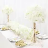 Topp artiklar 20x50 cm Artificial Flower Row Wedding Backdrop Wall Event Road Cited Party T Station Baby Shower Diy Decoration 5st