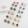 12pcs/dozen New Flower Elegant Magnet Brooch Classic Fix 핀 히잡 액세서리 무슬림 스카프 버클 무슬림 브로치 201009