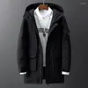 Men's Down Parkas Winter Jacket Capat Long Hood Grost Warm 2022 Moda Clothing Stylemen's