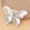 Anhänger Halsketten 5 teile/los Große Schmetterling Insekt Tibetischen Silber Charms Anhänger Für Halskette Schmuck Machen Zubehör 71x55mmAnhänger