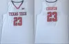 NCAA College Texas Tech Star Jarrett Culver Jersey 23 Mundur koszykówki oddychający czysty bawełna dla fanów sportowych haftowe uniwersytet kolor kolor czerwony czarny biały