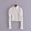 Women's Blouses & Shirts 2022 Spring Express Street Trendsetter Cardigan Long Sleeve Lapel Slim Fit Blouse