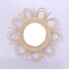 Mirrors Woven Rattan Dressing Mirror Innovative Art Decoration Makeup Bathroom H55AMirrors