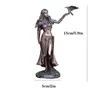 Estátuas de resina Morrigan, a deusa celta da batalha com espada de corvo, acabamento em bronze, estátua 15 cm para decoração de casa L9 2208176057208