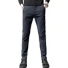 Herrbyxor Autumn Winter Men casual Slim Fit Chinos Fashion Business Straigh byxor Högkvalitativa manliga märkeskläder 38