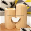Candle Holders Home Decor Garden Wooden Sweet Heart Holder Wedding Decoration Of Table Candles Creative Wood Square Tea Lamp 63 P2 Drop De