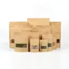 11 Size Kraft Paper Mylar Storage Bag Stand Up Papers Aluminum Foil Tea Biscuit Package Pouch