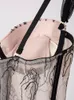 DEAT sexy straps lace printed mesh zippers backless bra Spring and summer outfits fashion WP17512L 220318