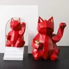 Resina Escultura Lucky Cat estátua Decoração de estátua Moda Moderna Decoração de casa Estátua Gift Desktop Mobilishings Acessórios para casa Ornamentos 23586811