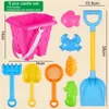 Outils de sable de plage ensembles toys château seau kids moule sable moule enfants