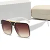 luxe mode heren zonnebril eyewear Nieuwste zonnebril mannen stijl UV400 schaduw vierkant frame Metalen pakket rijden brillen 8687 Full Frame vrouwen sunglass