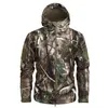 Mege Brand Camouflage Military Men Hooded Jacket Skin Softshell US Army Tactical Coat Multicamo Woodland A-TACS AT-FG T220816
