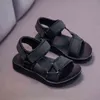 2021 Summer Boys Sandaler Casual Children Barn Shoes Gummi School Breattable Toeboy Beach Sandal G220523