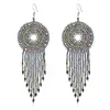 Dangle Chandelier Arrival Women's Jewelry Associory incluble beads beads bohemia long adged tassel boho hanging earr