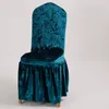 Housses de chaise 1/2/4 pièces velours élastique Banquet housse pour salon salle à manger housse de siège El mariage chaises DecorChair