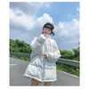 メンズトレンチコートは無料でジャケットを洗う女性デザインマイノリティのゆるくて薄い2022冬の韓国の白いアヒルの明るいコート0fu1