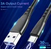 Spring Charger Cables Type C Micro USB Cable for xiaomi Huawei Samsung QC3.0 USB 3A Fast Charging Phone Cord