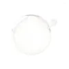 Décoration de fête 8 cm boule transparente ouverte en plastique clair boule ornement noël suspendu pendentif paquet cadeau fournitures fête