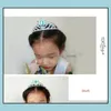 Baby Crystal Tiara Hairband Kid Girl Princess Prom Crown Party Accessoryes Barn Dans Headband Utförande Tillbehör Drop Leverans 2021 Hai