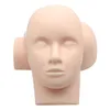 Mannequin Head Face Skin 3D Microblading Permanent Makeup Eyebrow Lip Tattoo Practice Human Accessories 220325