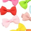 Inch Popular Mix color Small Grosgrain Ribbon Bows Hairgrips Children Bowknot Hair Clips Kids Accessories