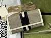 2022 5A 1961 Długie portfel skórzany torebka z zamek błyskawiczny gniazda karty Crossbody Bag Jackie Bamboo F7it# G Ophidia Chain Bag243y