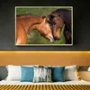 Fashion Art Photo Animals Posters and Prints Wall Art Canvas Painting Horses Lovers Pictures for Living Room Home Decor No Frame