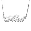 Alex Nom Colliers pour Femmes Amour Coeur Or Plaque Signalétique Pendentif Fille En Acier Inoxydable Plaque Nominative Petite Amie Anniversaire Noël Déclaration Bijoux Cadeau