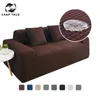 Wodoodporna pokrywa kanapy Solid kolorowy rozciąganie allinclusive elastyczne sofa siedziska s do salonu 210724