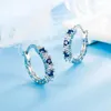 Stud Mini Sapphire Schmuck S925 Silberohrring für Mädchen Frauen Böhmen 925 Aros Mujer Oreja Orecchinistud6669624